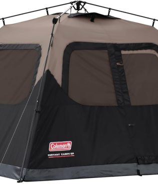 Coleman 4/6/8/10 Person Instant Camping Tent with 1-Minute Setup, Large Family Tent with Pre-Attached Poles, Air Vent, & Carry Bag, Sets Up in About 60 Seconds